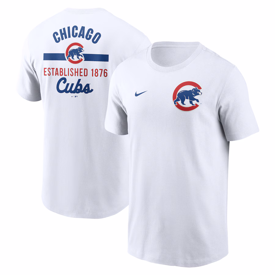 Men's Chicago Cubs Nike White 2-Hit T-Shirt - Jersey