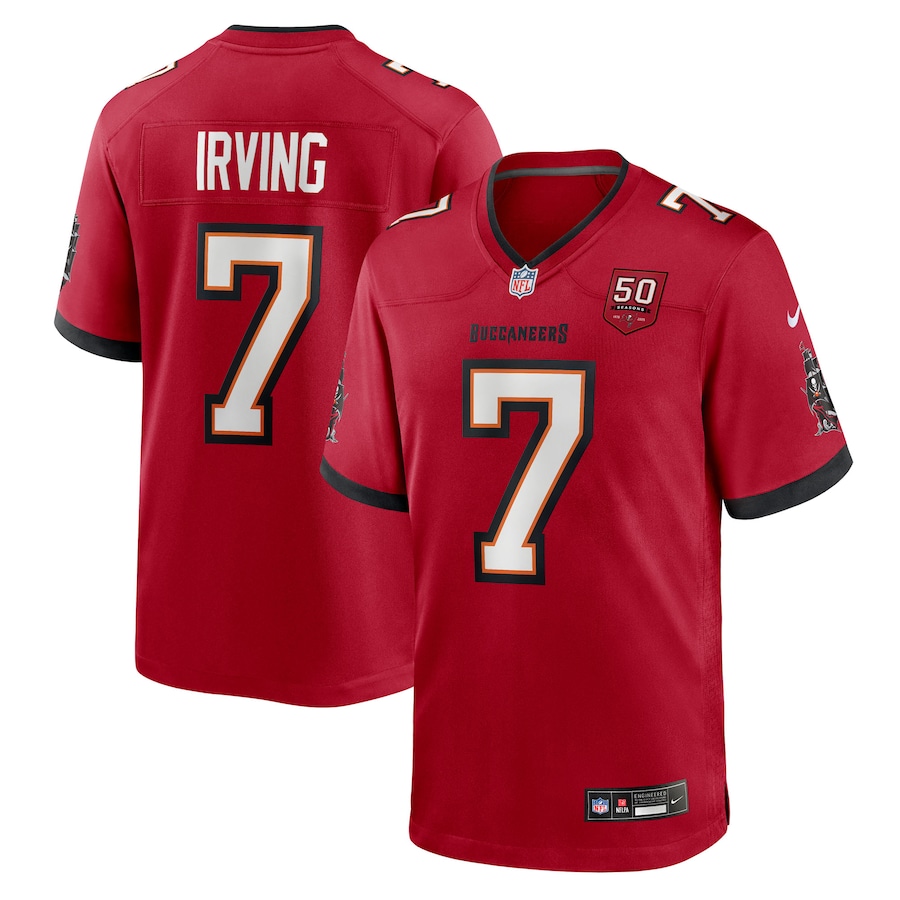 Men's Tampa Bay Buccaneers Bucky Irving Nike Red 50th Season Team Game Jersey - Jersey