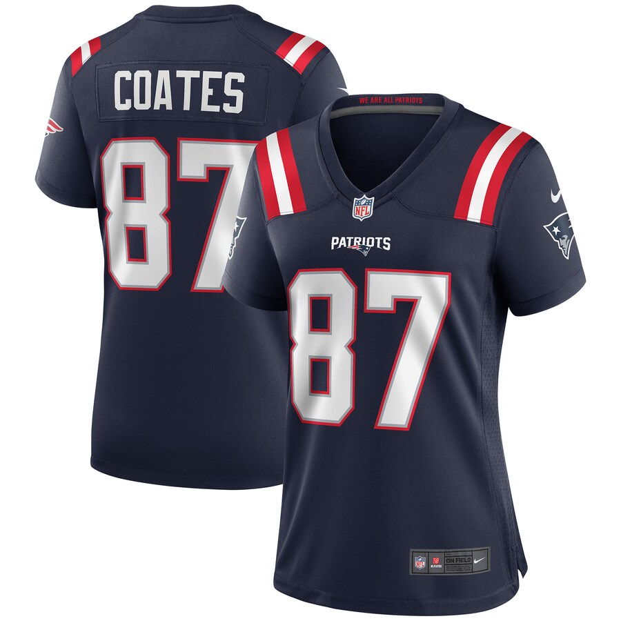Women's New England Patriots Ben Coates Nike Navy Game Retired Player Jersey - Jersey