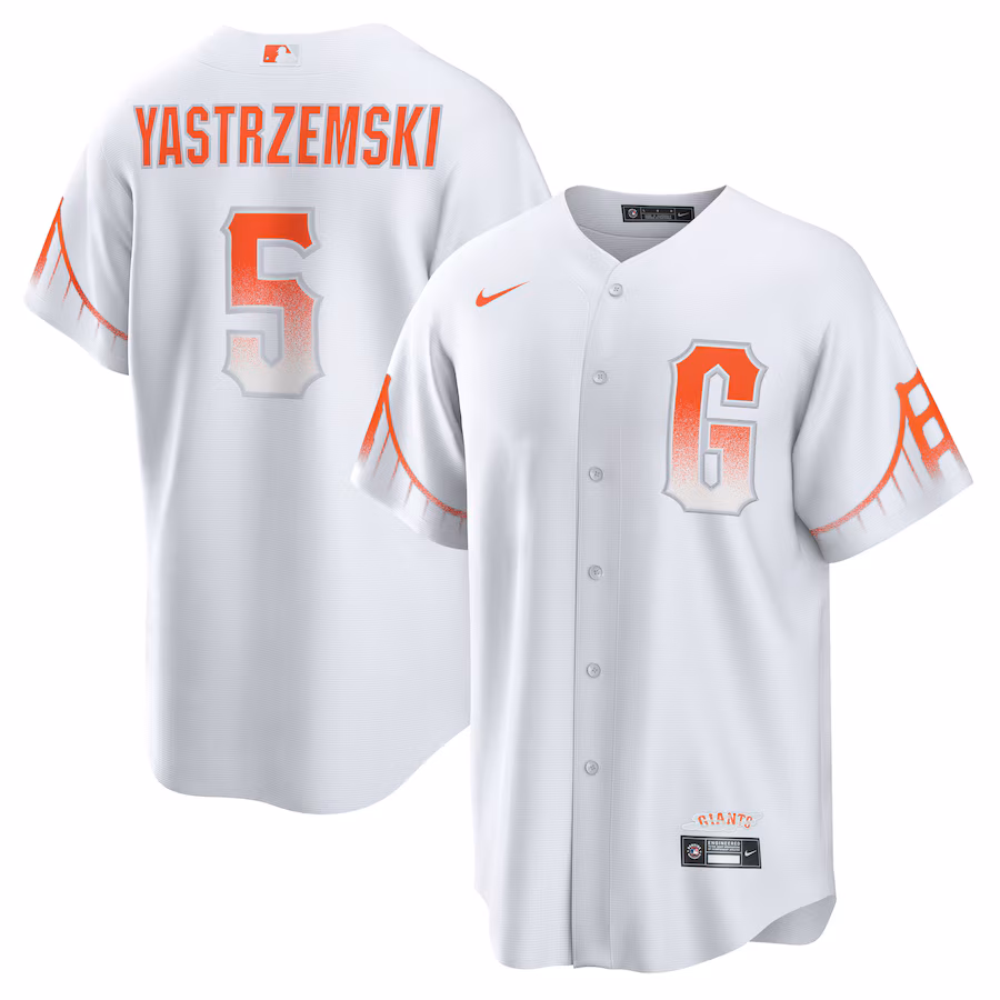 Men's San Francisco Giants Mike Yastrzemski Nike White City Connect Replica Player Jersey - Jersey