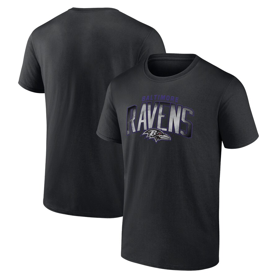 Men's Baltimore Ravens Black Smoke Arch T-Shirt - Jersey