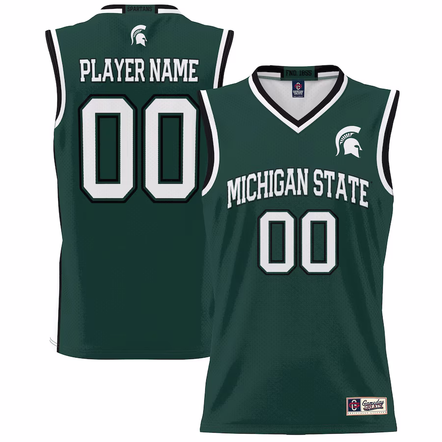 Michigan State Spartans GameDay Greats Youth NIL Pick-A-Player Lightweight Basketball Jersey - Green - Jersey