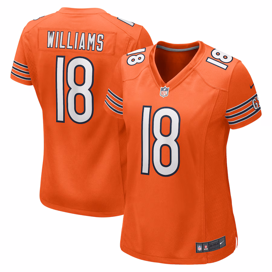 Women's Chicago Bears Caleb Williams Nike Orange Alternate Game Jersey - Jersey