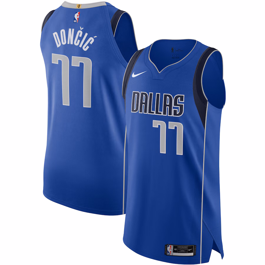 Men's Dallas Mavericks Luka Dončić Nike Blue Authentic Jersey - Icon Edition - Jersey