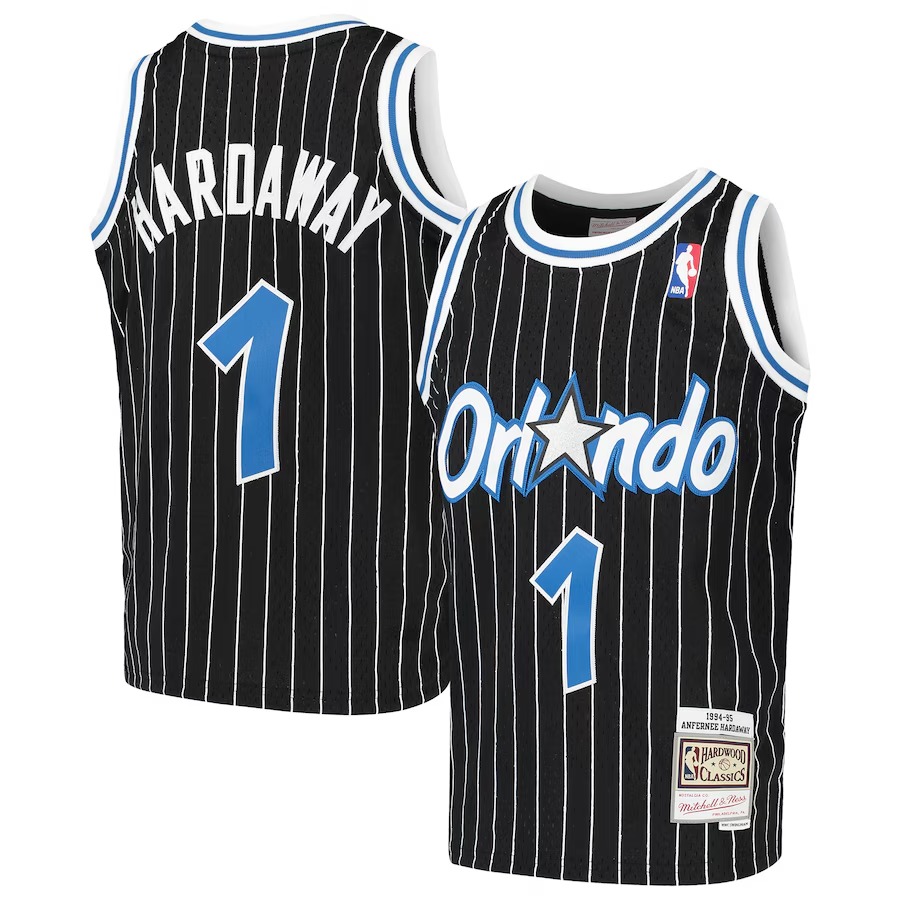 Youth Orlando Magic Penny Hardaway Mitchell & Ness Black Hardwood Classics Swingman Throwback Jersey - Jersey