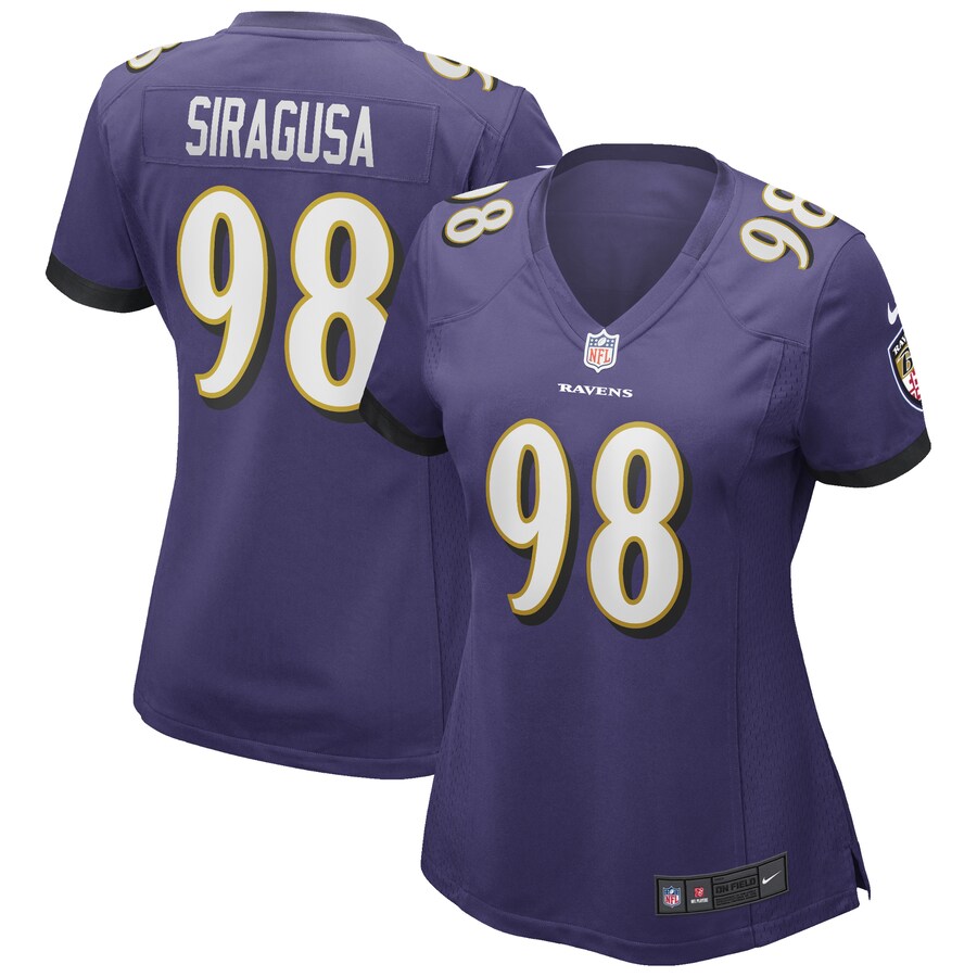 Women's Baltimore Ravens Tony Siragusa Nike Purple Game Retired Player Jersey - Jersey