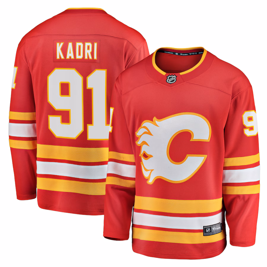 Men's Calgary Flames Nazem Kadri Fanatics Red Home Breakaway Player Jersey - Jersey