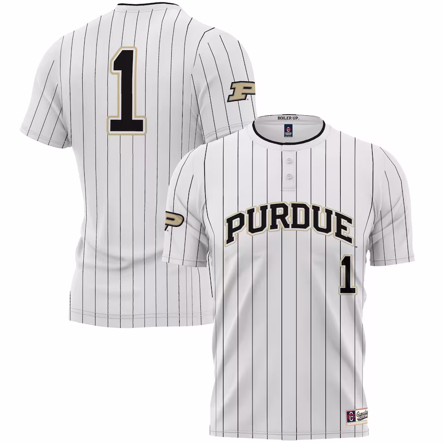 #1 Purdue Boilermakers GameDay Greats Lightweight Softball Jersey - White - Jersey
