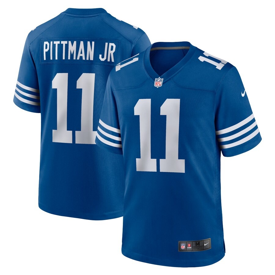 Men's Indianapolis Colts Michael Pittman Jr. Nike Royal Alternate Game Jersey - Jersey