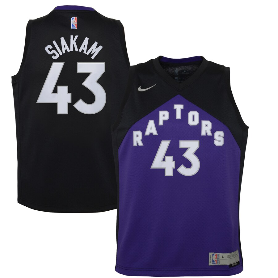Youth Toronto Raptors Pascal Siakam Nike Black/Purple 2020/21 Swingman Player Jersey - Earned Edition - Jersey