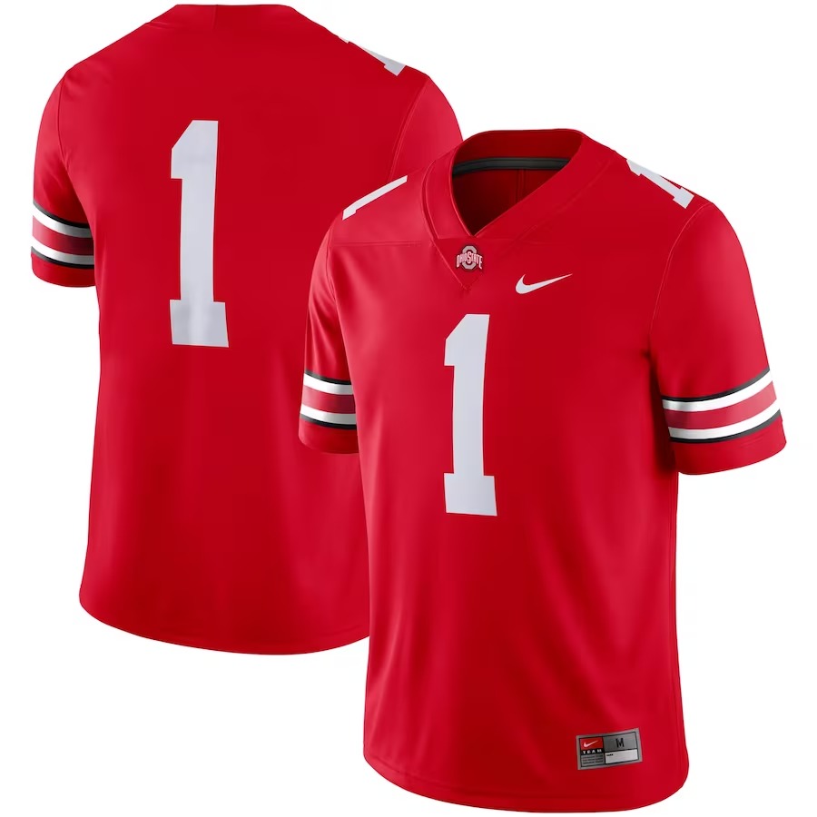 #1 Ohio State Buckeyes Nike Game Jersey - Scarlet - Jersey