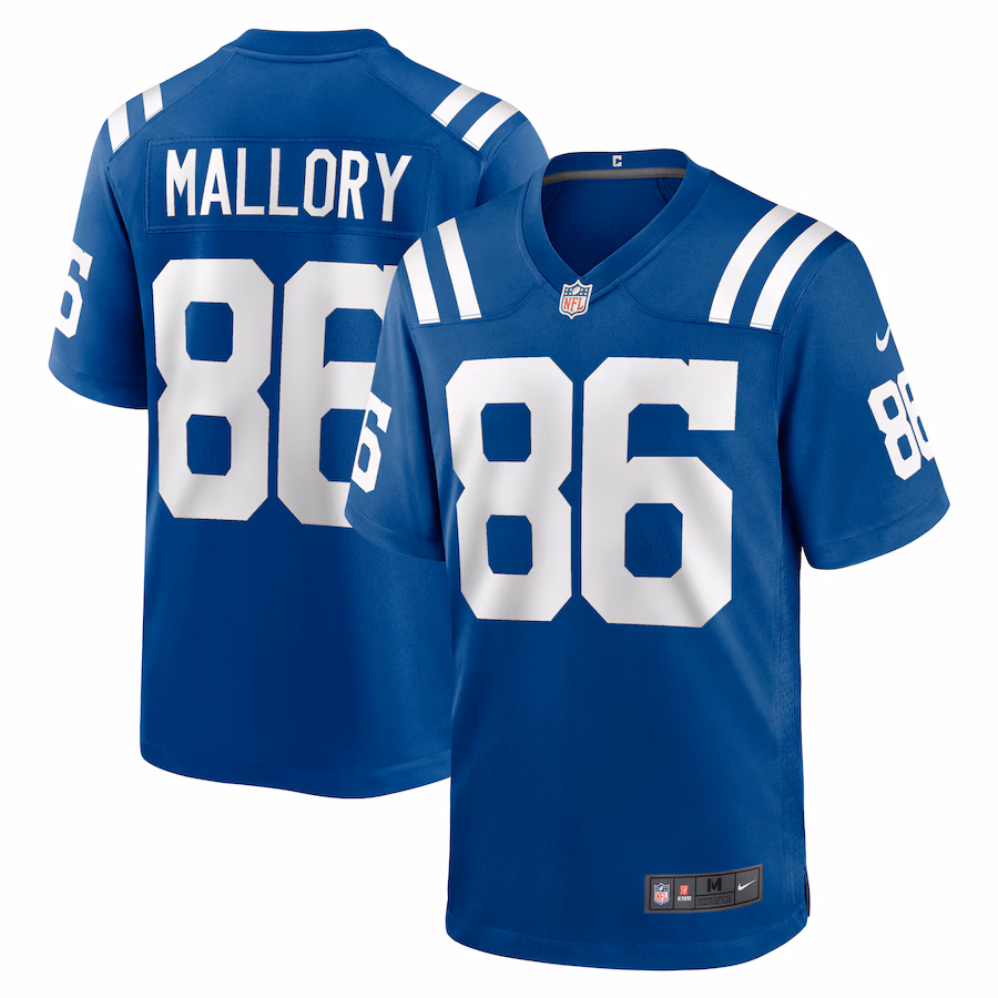 Men's Indianapolis Colts Will Mallory Nike  Royal Team Game Jersey - Jersey