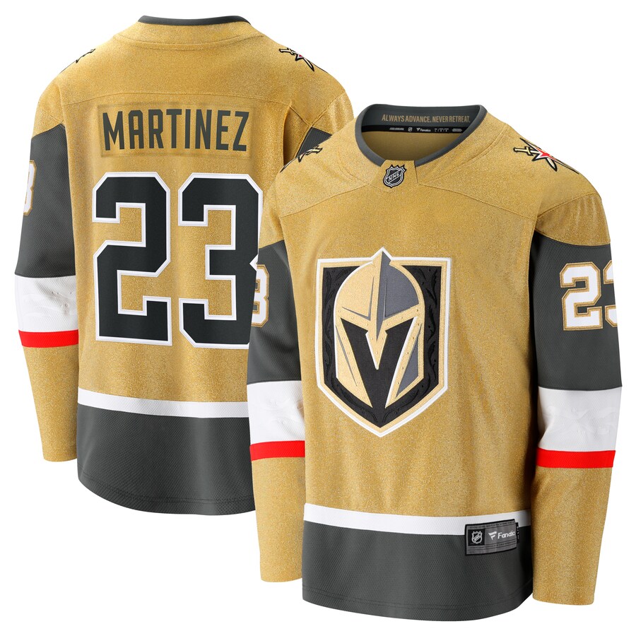 Men's Vegas Golden Knights Alec Martinez Fanatics Branded Gold Home Breakaway Jersey - Jersey