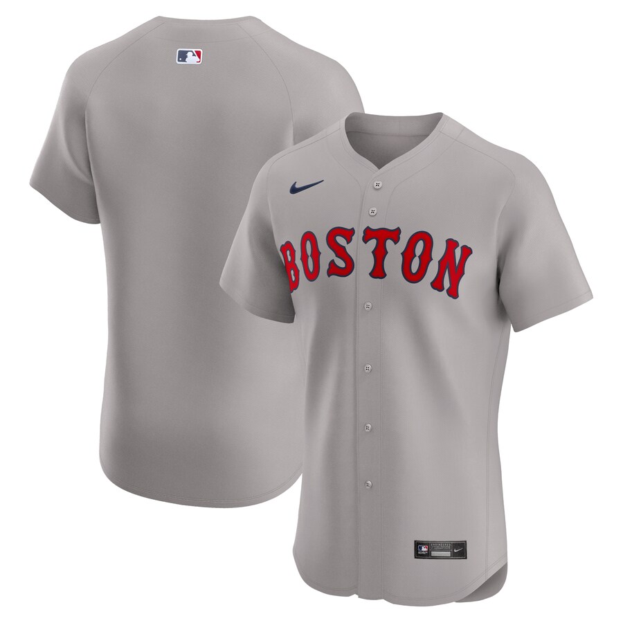 Men's Boston Red Sox Nike Gray Road Elite Jersey - Jersey
