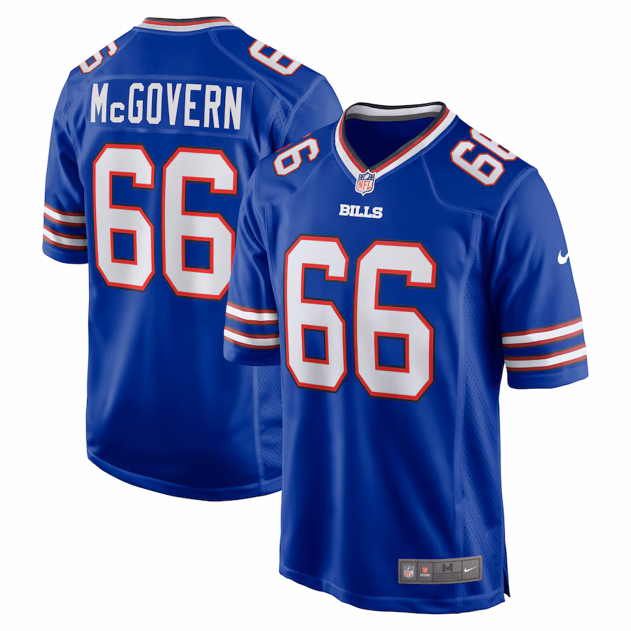 Men's Buffalo Bills Connor McGovern Nike Royal Game Player Jersey - Jersey