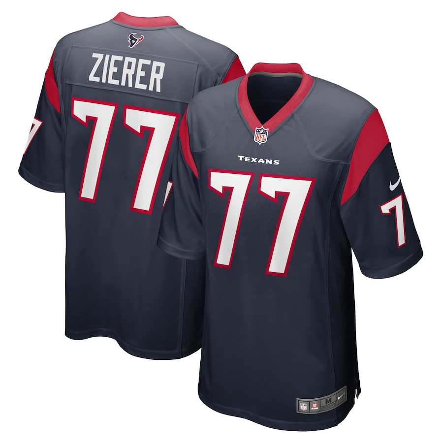 Men's Houston Texans Kilian Zierer Nike Navy Team Game Jersey - Jersey
