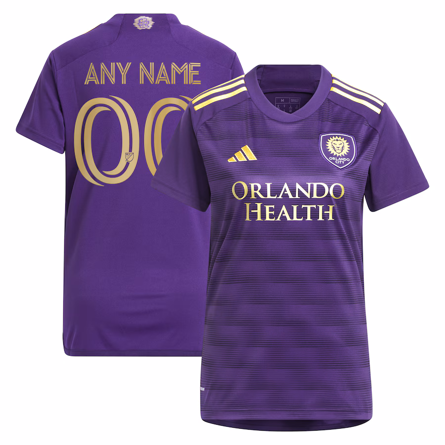 Women's Orlando City SC adidas Purple 2023 The Wall Kit Replica Custom Jersey - Jersey