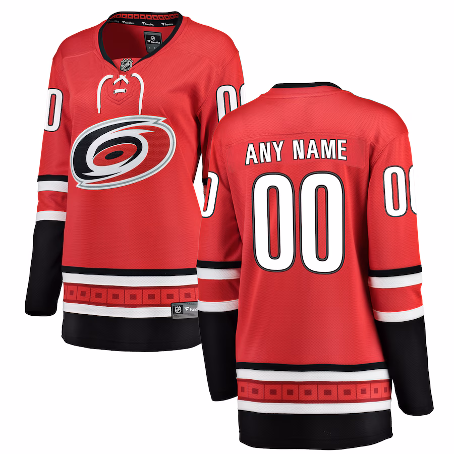 Women's Carolina Hurricanes Fanatics Red Alternate Breakaway Custom Jersey - Jersey