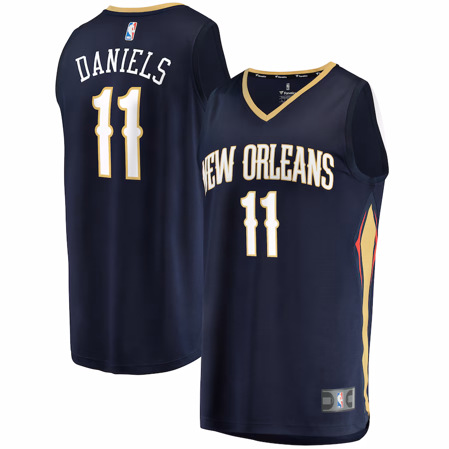 Men's New Orleans Pelicans Dyson Daniels Fanatics Navy Fast Break Replica Jersey - Icon Edition - Jersey
