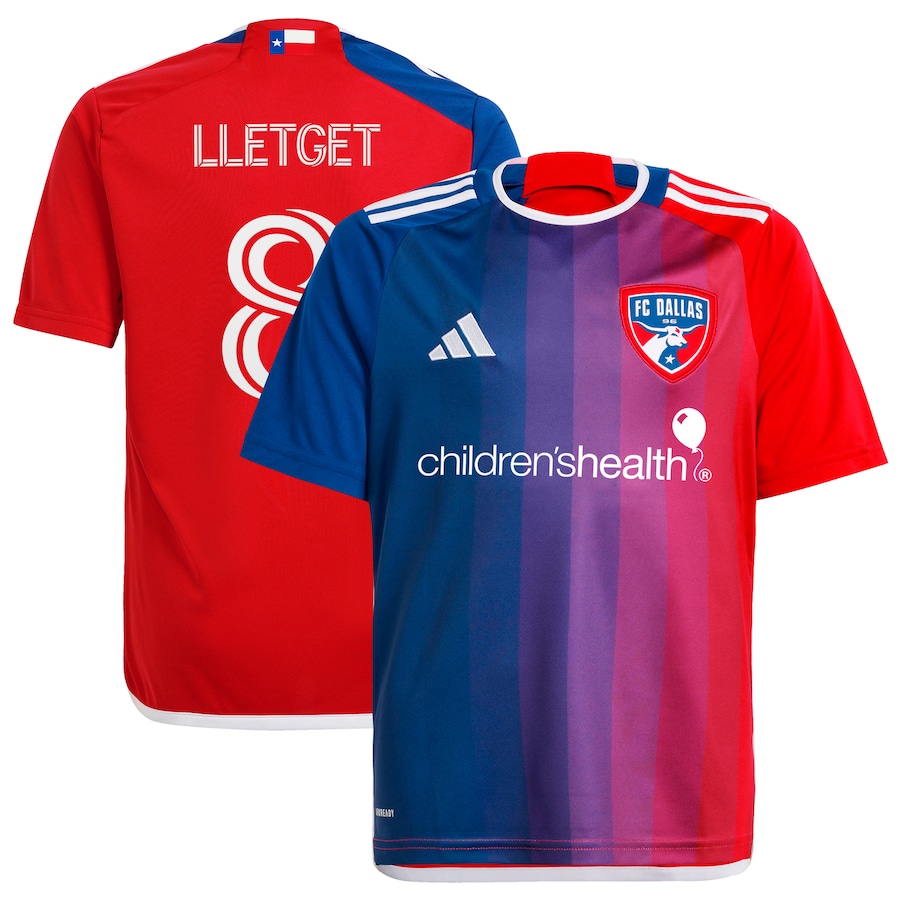Youth FC Dallas Sebastian Lletget adidas Navy 2024 After Burner Replica Player Jersey - Jersey