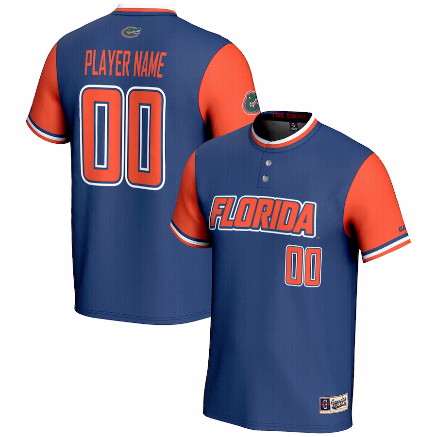 Florida Gators GameDay Greats Youth NIL Pick-A-Player Lightweight Softball Jersey - Blue - Jersey