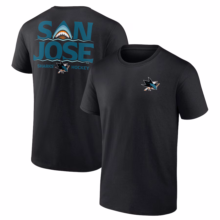 Men's San Jose Sharks Black Territorial T-Shirt - Jersey