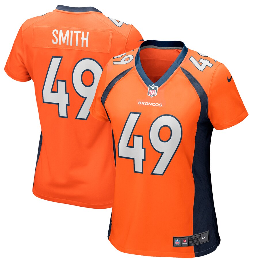 Women's Denver Broncos Dennis Smith Nike Orange Game Retired Player Jersey - Jersey