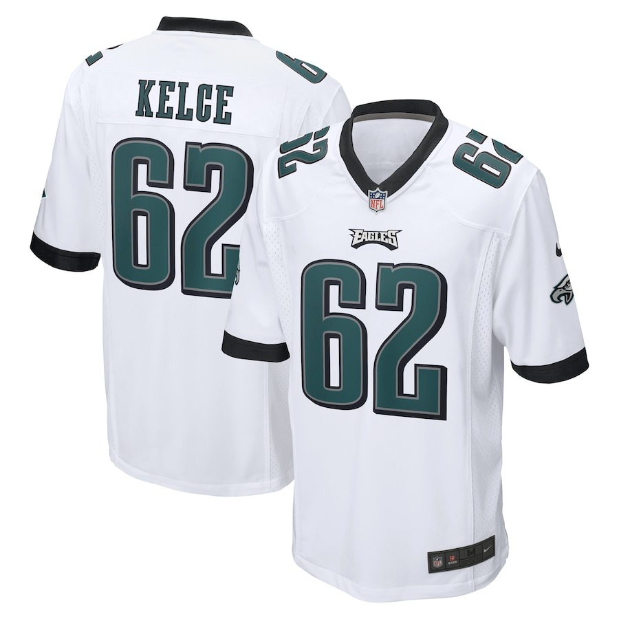 Men's Philadelphia Eagles Jason Kelce Nike White  Game Jersey - Jersey