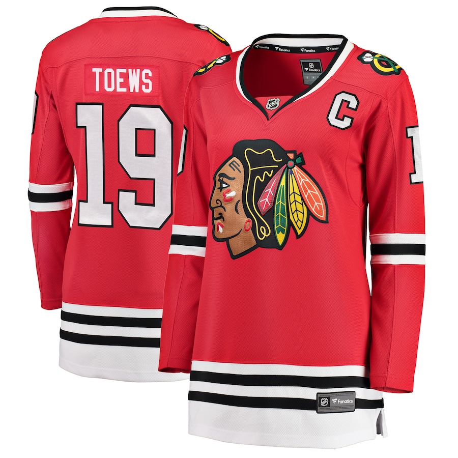 Women's Chicago Blackhawks Jonathan Toews Fanatics Branded Red Home Breakaway Player Jersey - Jersey