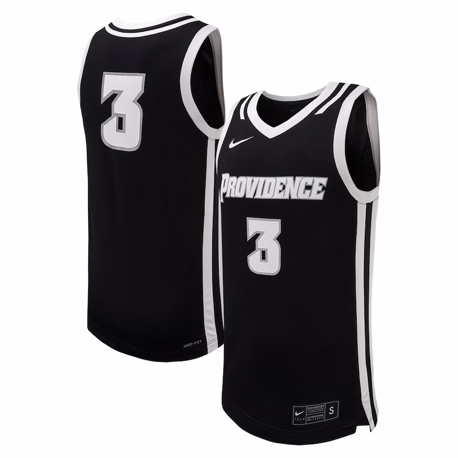 #3 Providence Friars Nike Replica Basketball Jersey - Black - Jersey