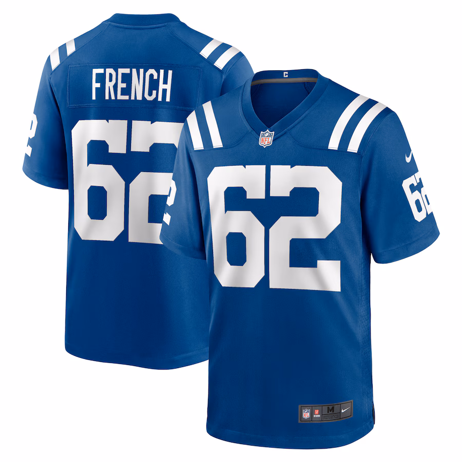 Men's Indianapolis Colts Wesley French Nike Royal Game Player Jersey - Jersey