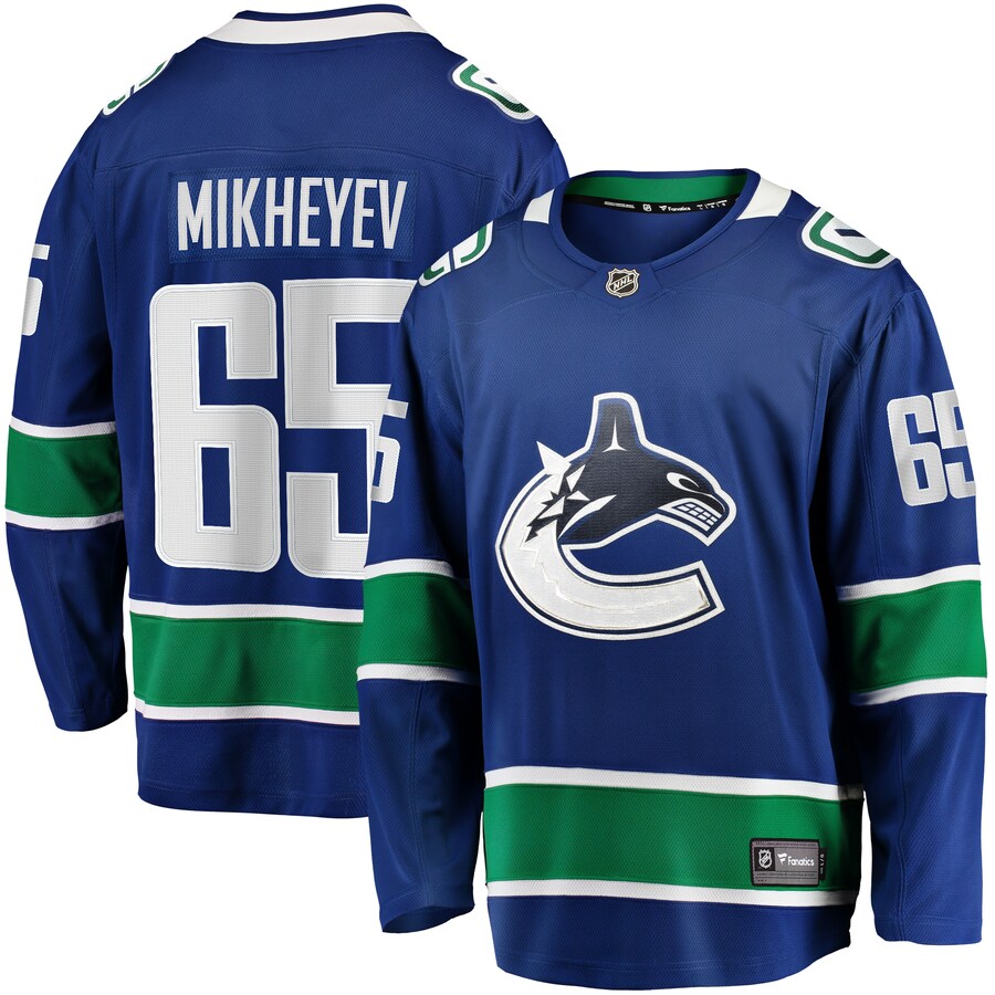 Men's Vancouver Canucks Ilya Mikheyev Fanatics Branded Blue Home Breakaway Jersey - Jersey