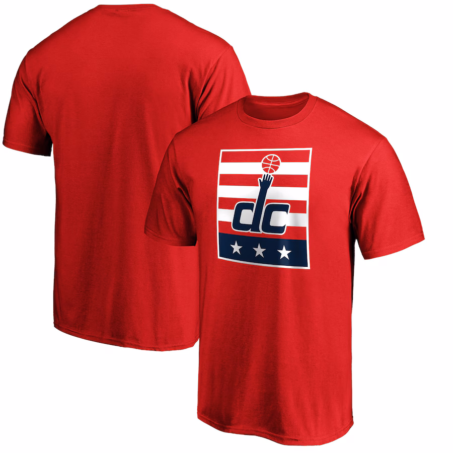 Men's Washington Wizards  Red DC Block T-Shirt - Jersey