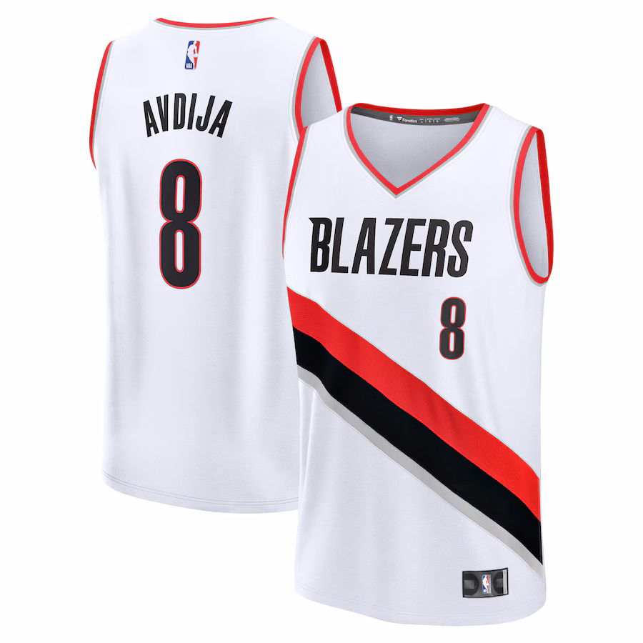 Youth Portland Trail Blazers Deni Avdija Fanatics White Fast Break Replica Player Jersey - Association Edition - Jersey