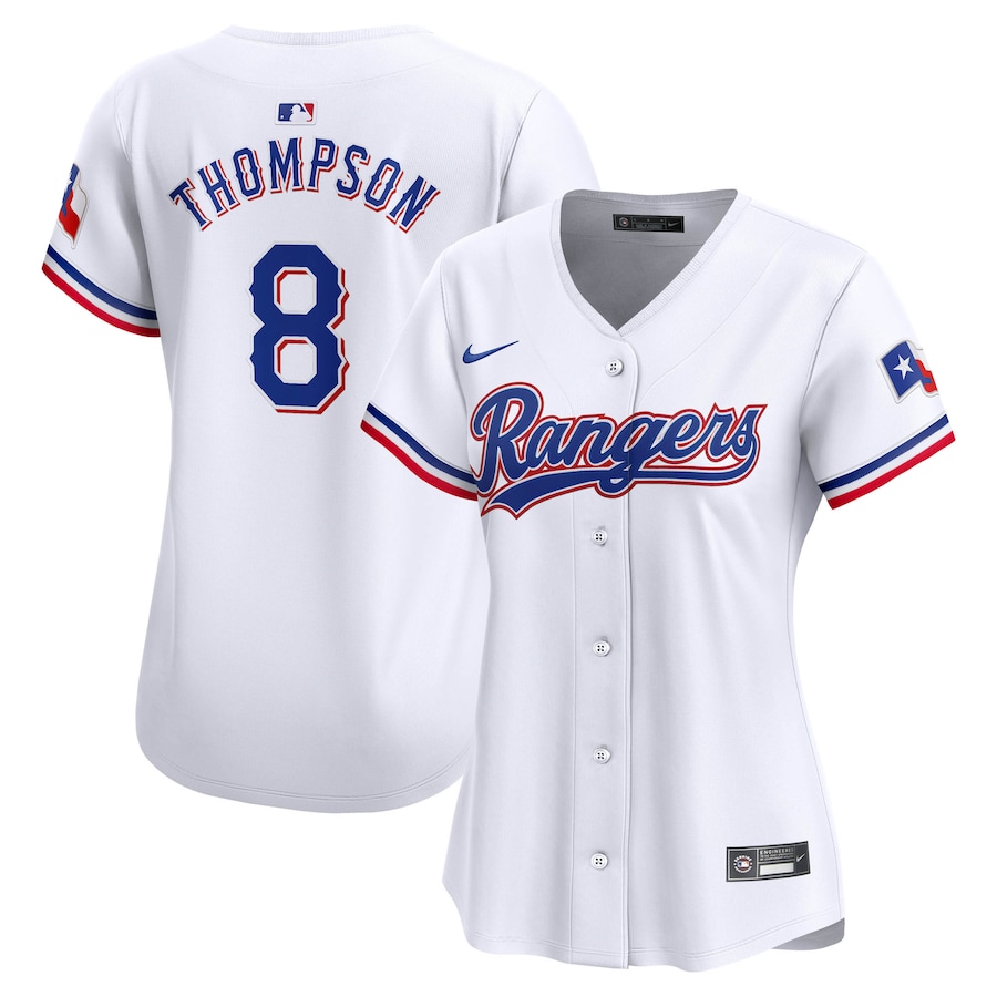 Women's Texas Rangers Bubba Thompson Nike White Home Limited Player Jersey - Jersey