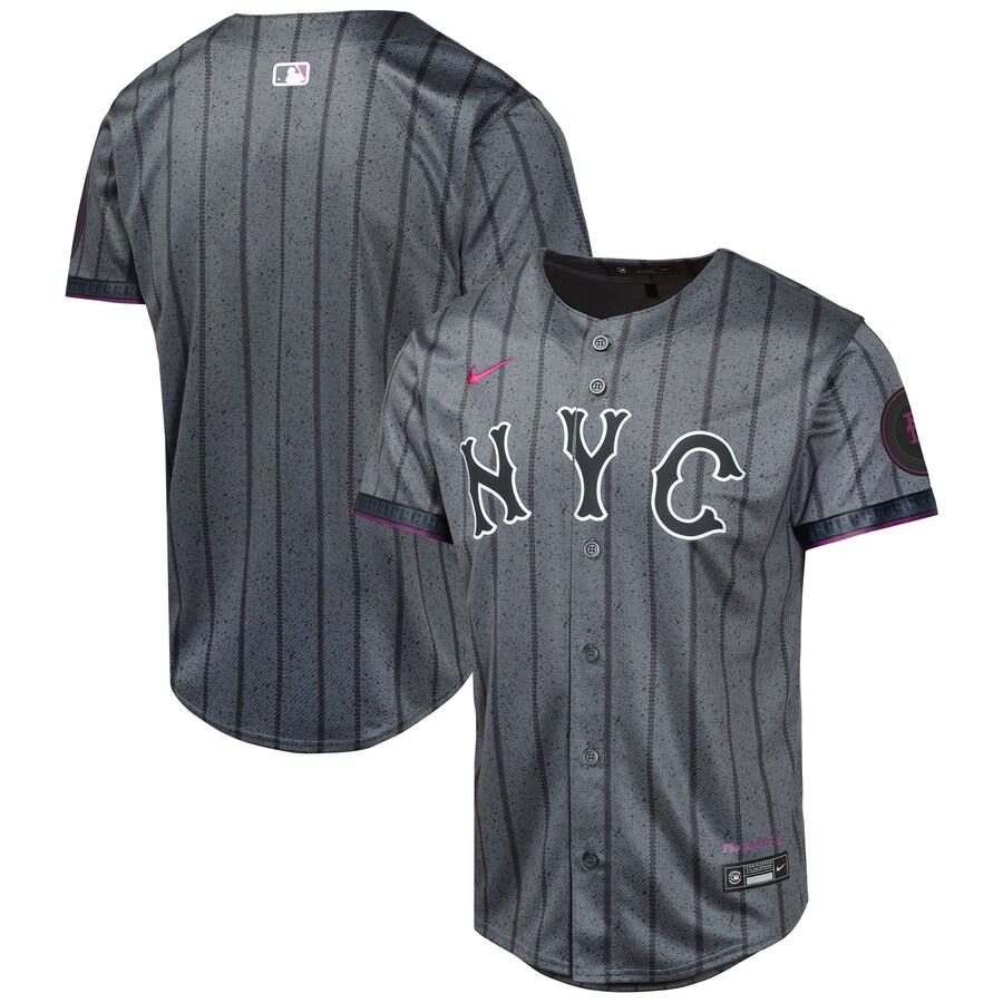 Youth New York Mets Nike Graphite 2024 City Connect Limited Jersey - Jersey