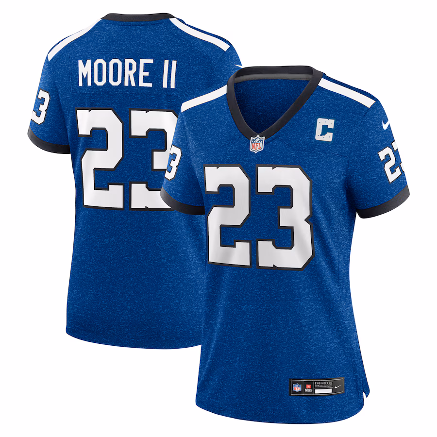 Women's Indianapolis Colts Kenny Moore II Nike Royal Indiana Nights Alternate Game Jersey - Jersey
