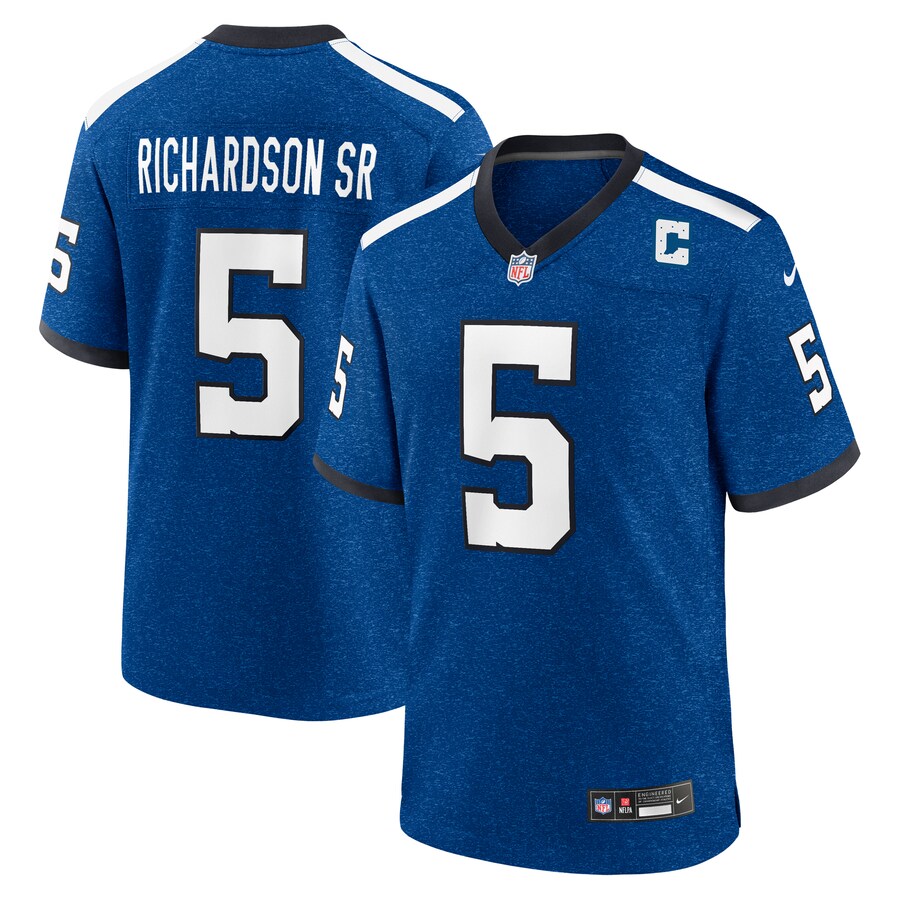 Men's Indianapolis Colts Anthony Richardson Sr. Nike Royal Alternate Indiana Nights Game Jersey - Jersey