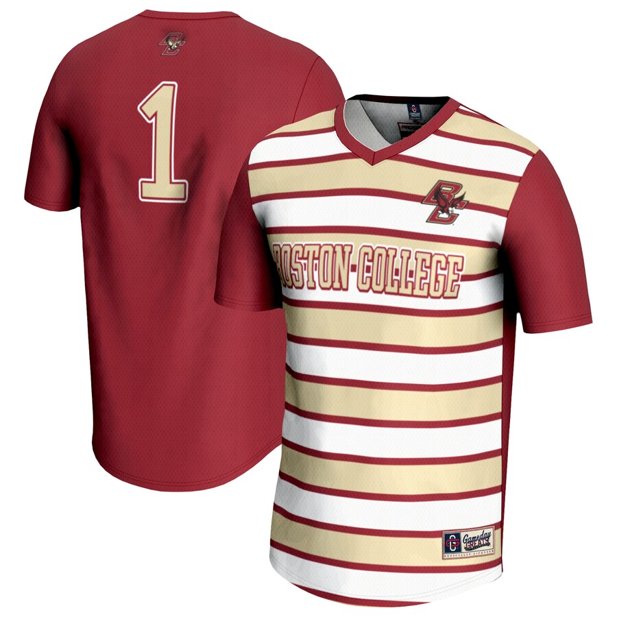 Unisex GameDay Greats #1 Maroon Boston College Eagles Lightweight Soccer Fashion Jersey - Jersey