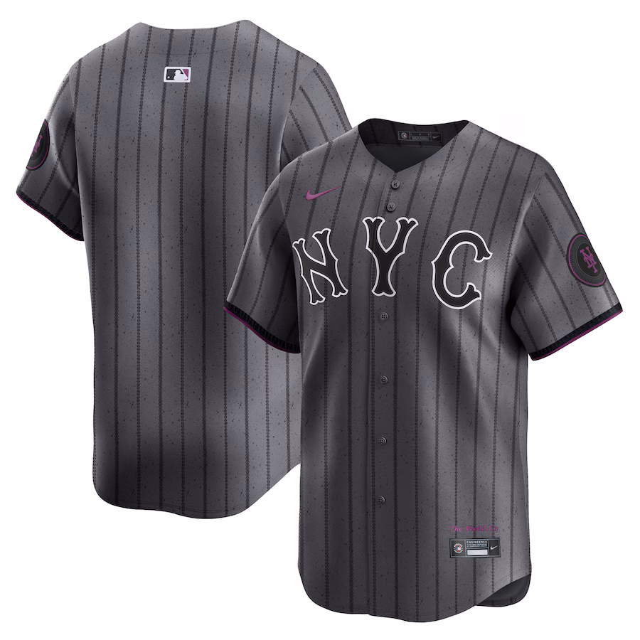 Men's New York Mets Nike Graphite 2024 City Connect Limited Jersey - Jersey