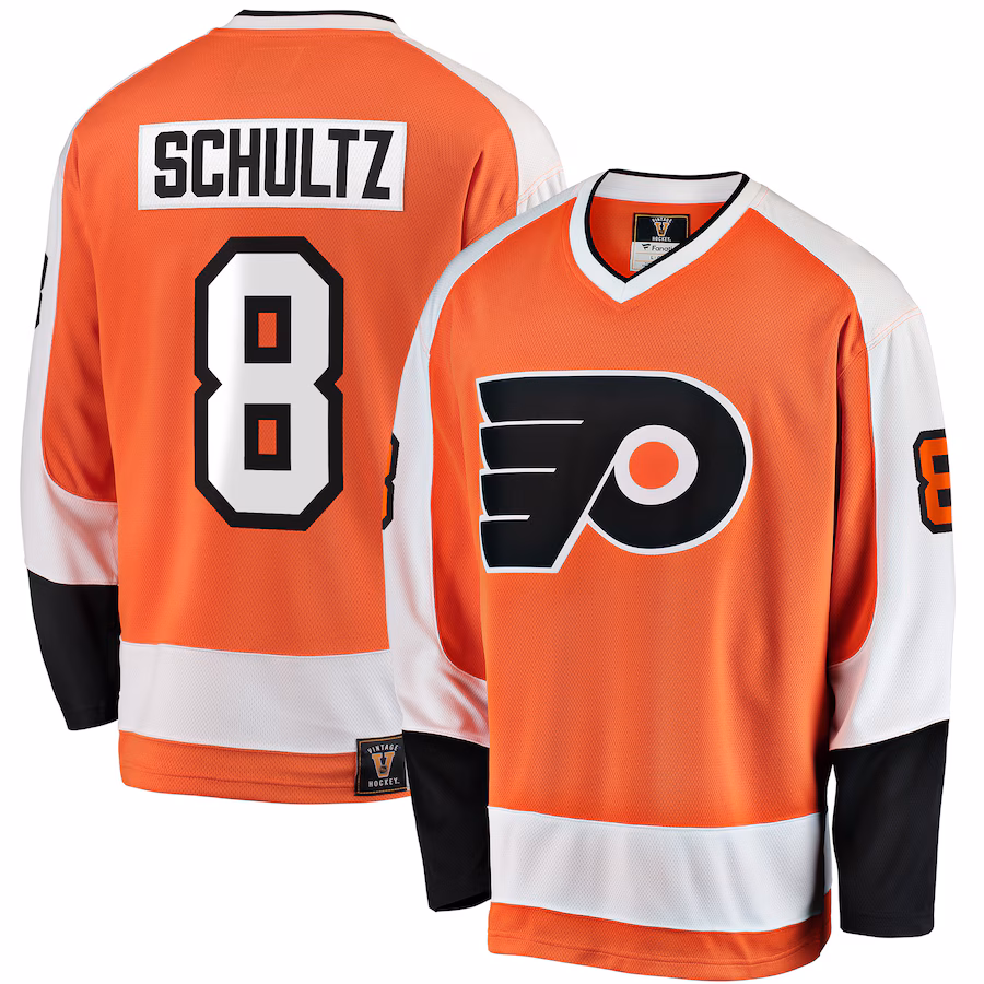 Men's Philadelphia Flyers Dave Schultz Fanatics Orange Premier Breakaway Retired Player Jersey - Jersey