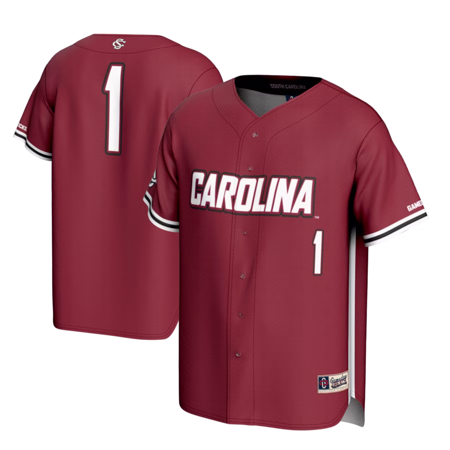 #1 South Carolina Gamecocks GameDay Greats Youth Lightweight Baseball Fashion Jersey - Garnet - Jersey