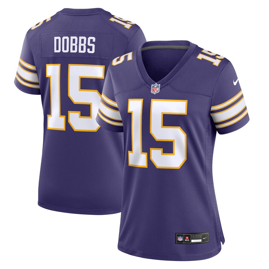 Women's Minnesota Vikings Joshua Dobbs Nike Purple Alternate Game Jersey - Jersey