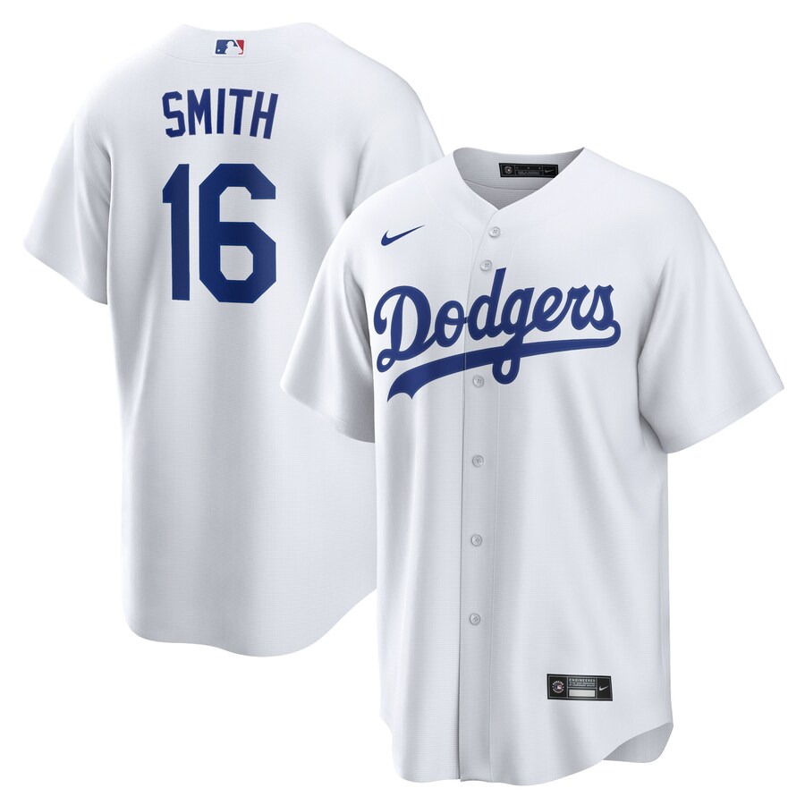 Men's Los Angeles Dodgers Will Smith Nike White Home Official Replica Player Jersey - Jersey