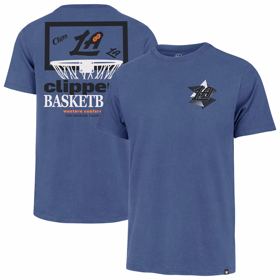 Men's LA Clippers  '47 Blue City Edition Backboard T-Shirt - Jersey