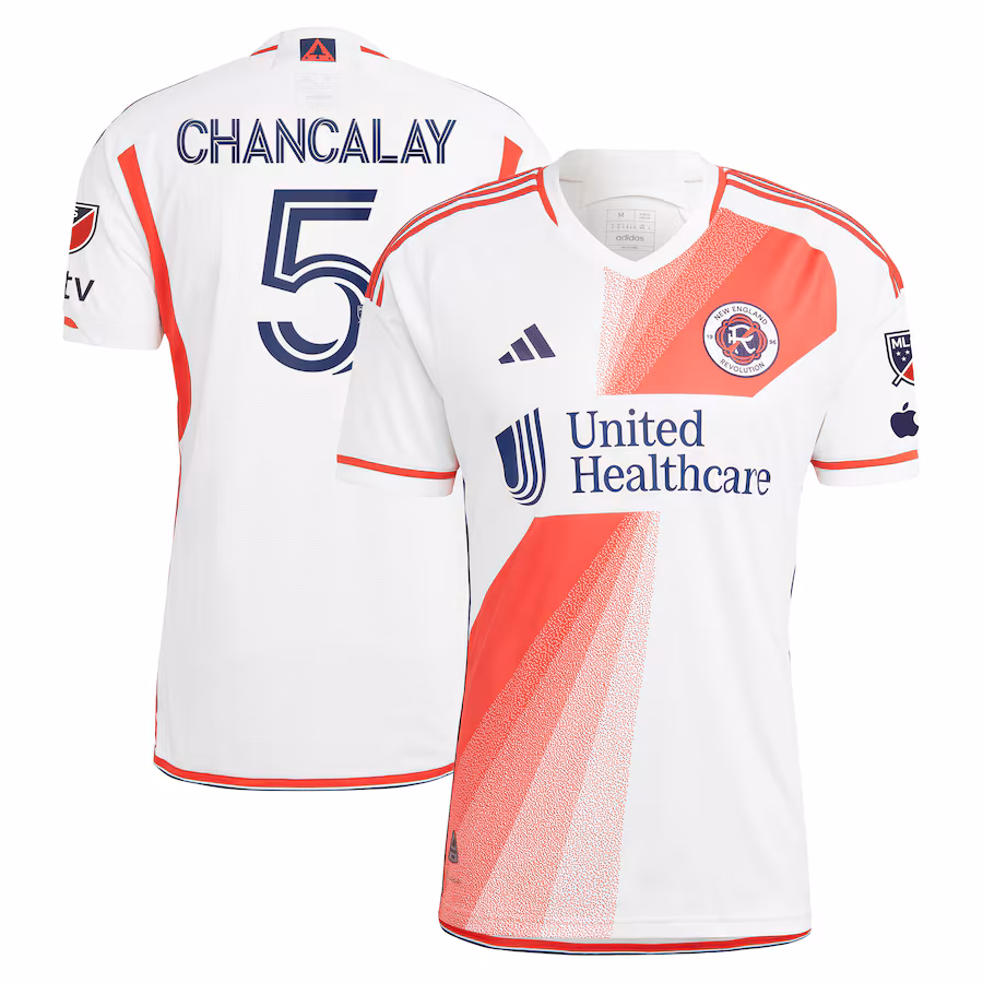 Men's New England Revolution Tomás Chancalay adidas White 2024 Defiance Authentic Player Jersey - Jersey