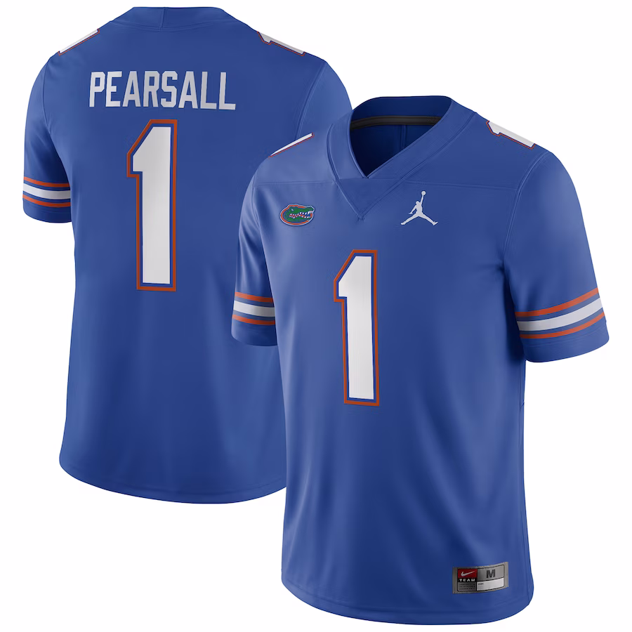 Ricky Pearsall Florida Gators Nike NIL Football Game Jersey - Royal - Jersey