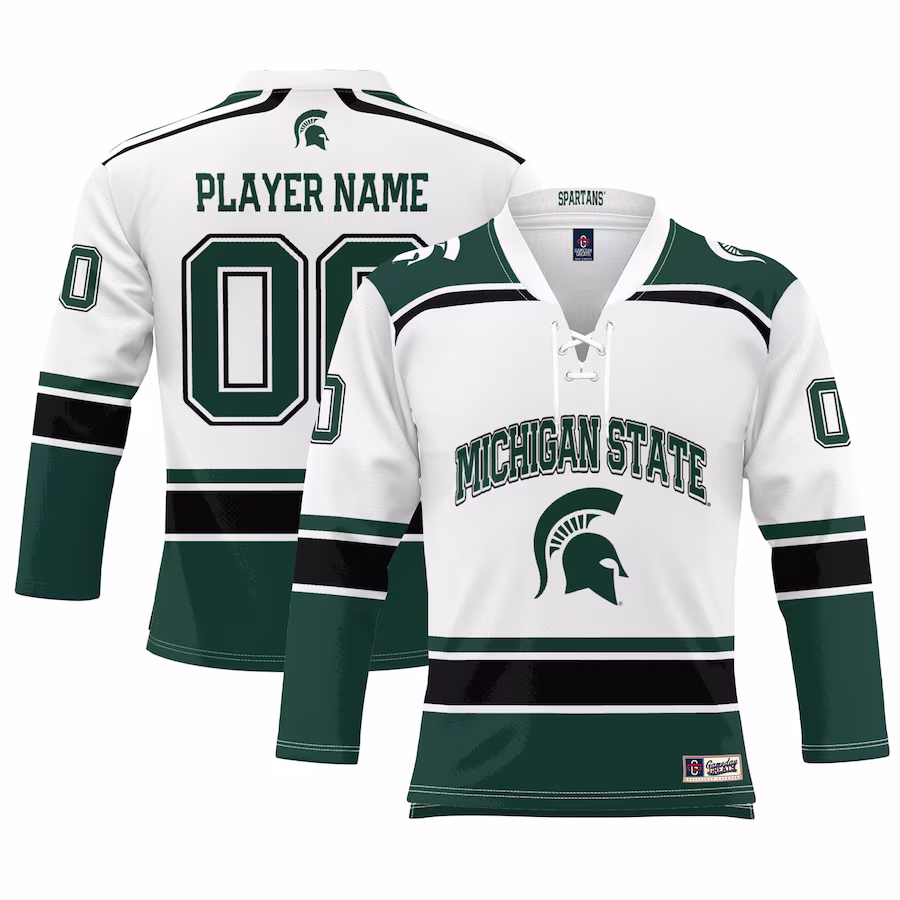 Michigan State Spartans GameDay Greats Men's Ice Hockey NIL Pick-A-Player Jersey - White - Jersey