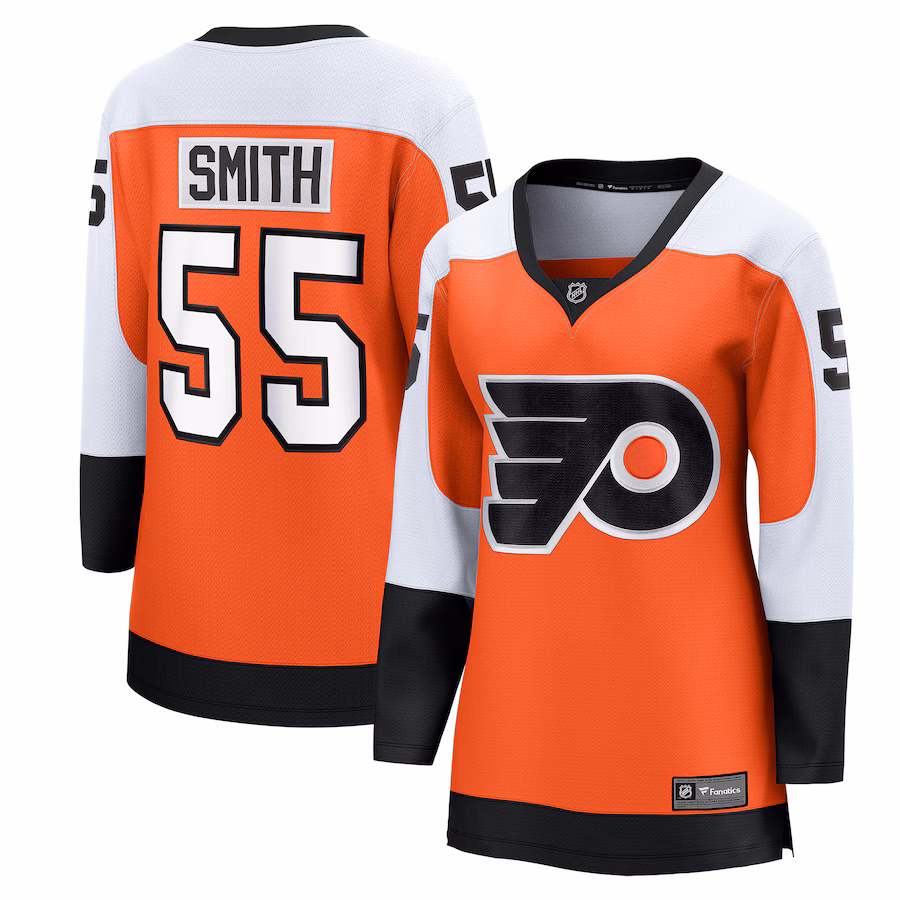 Women's Philadelphia Flyers Givani Smith Fanatics Orange Home Breakaway Player Jersey - Jersey