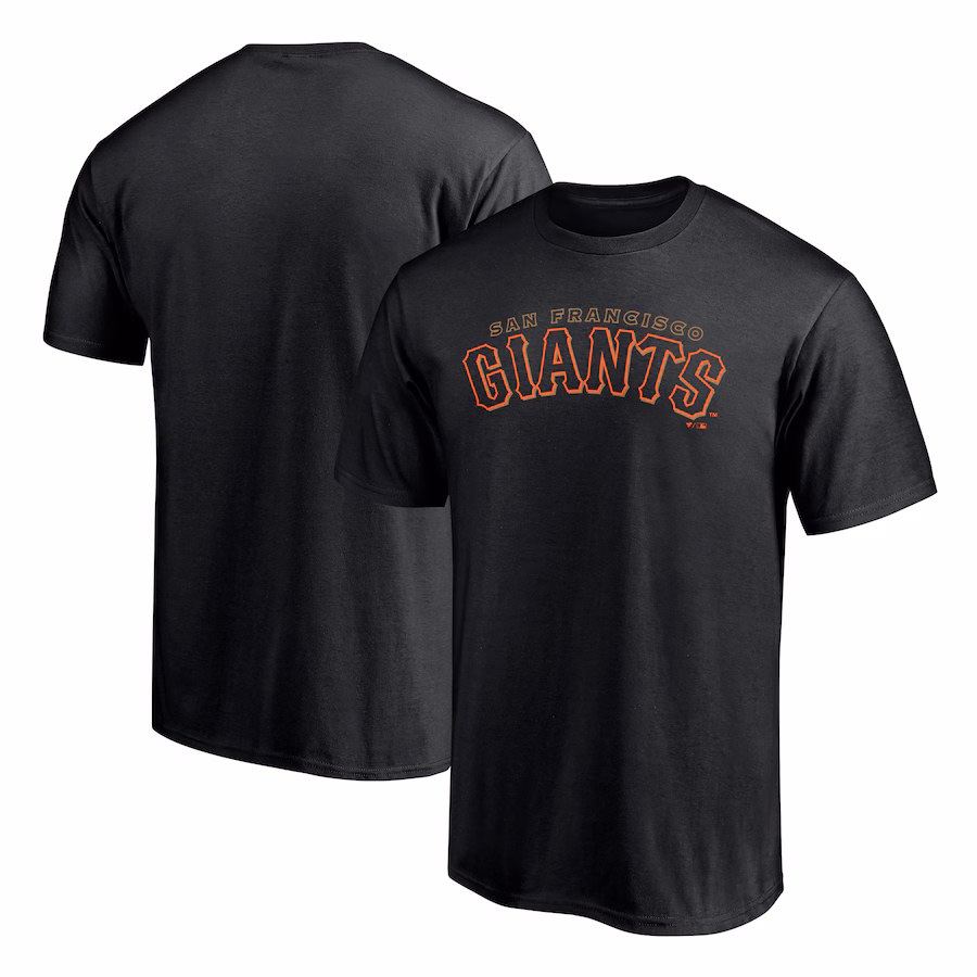 Men's San Francisco Giants Black Giants Alternate Club Lettering T-Shirt - Jersey